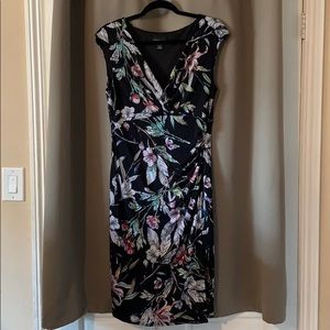 Connected Apparel wrap-style floral dress